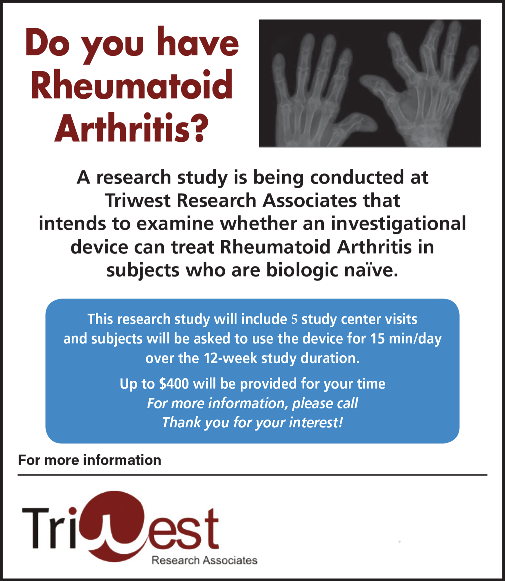 StudyKIK, Find a rheumatoidarthritis Trial Near You and Start Making a